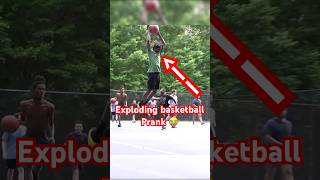 Exploding Basketball Prank 🤣💀daydrian [upl. by Dieterich]