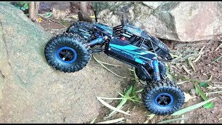 Remote Control Monster Truck  RC Rock Crawler 118 Scale 4WD Rally Car  Unboxing amp Testing [upl. by Hawley992]