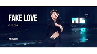 190707 Fake love BTS SY in Osaka JIMIN Focus｜방탄소년단 지민 Fake love 직캠 4K [upl. by Aiselad]