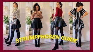 RICHTIGE STRUMPFHOSE finden stylen amp kombinieren  Strumpfhosen Guide amp Hacks [upl. by Klaus91]