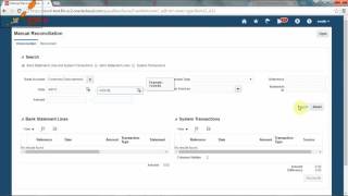 Oracle Financials  Manual Reconciliation [upl. by Culosio]