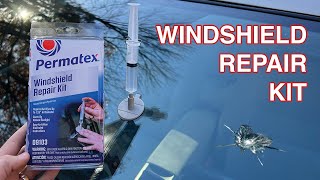 How To Fix A Windshield Crack Using Permatex Windshield Repair Kit [upl. by Sana]