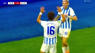 Gol de Jeremy Sarmiento hoy Brighton vs Crawley FC 40 golesresultados y resumen ampliado [upl. by Hawk964]