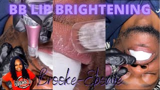 BB Lip Brightening With Microneedling Pen  Esthetician Business Chat  BrookeEbonie [upl. by Prosperus346]