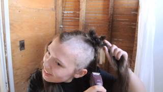 Shaving my head to donate my hair [upl. by Punke724]