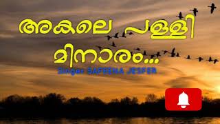 AKALE PALLIMINAARAMTHAARANGALUM mapilasong islamic song subscribe [upl. by Oznol]