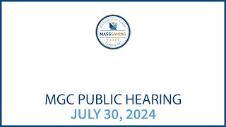 MGC Adjudicatory Hearing– July 30 2024 [upl. by Arnie545]