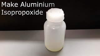 Making Aerogel At Home Part 1 Aluminium Isopropoxide Fail [upl. by Aruabea224]