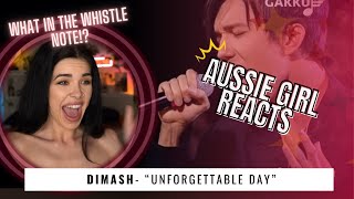 DIMASH  quot Unforgettable Day quot  REACTION  can we talk about that HIGH NOTE D8 [upl. by Bultman391]