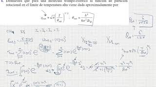 Termodinámica Estadística Ejercicios sobre función de partición rotacional [upl. by Assiluj]