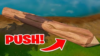 Push Giant Boulders or Timber Pine logs Fortnite [upl. by Simmie]