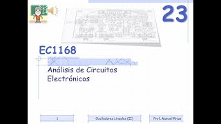 EC1168 23 OSCILADORES LINEALES II [upl. by Eannej]