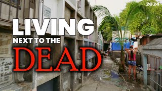 Unseen Slum Community Living in a Cemetery  Philippines 🇵🇭 [upl. by Ruenhs]