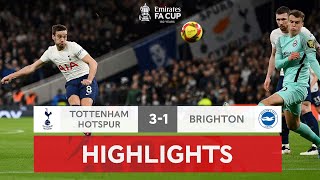 Kane Double Sends Spurs Flying Through  Tottenham Hotspur 31 Brighton  Emirates FA Cup 202122 [upl. by Zobkiw691]