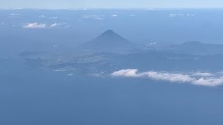 JAC「鹿児島→種子島」の景色 桜島・開聞岳 [upl. by Bluh]