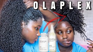 SOMEBODY LYING AGAIN Does OLAPLEX No3 Really Work on NATURAL HAIR Will It Repair MY Natural Hair [upl. by Nam]