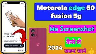 Motorola edge 50 neo phone me screenshot kaise le  Motorola edge 50 neo 3 finger screenshot [upl. by Orian]