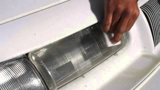 How to clean car headlights remove build up on headlight and restore that shine [upl. by Clynes]