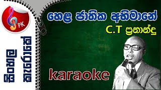 Hela Jathika Abhimane Sinhala Karaoke Karoke Hela Jathika Abimane [upl. by Adallard]