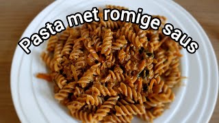 PASTA MET ROMIGE SAUS  SNEL EN MAKKELIJK RECEPT [upl. by Htrag515]