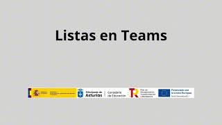 Crear listas en Teams [upl. by Nueoht]