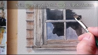 Dry Brush Tutorial for creating Texture in Watercolor Easy to follow for beginners Peter Sheeler [upl. by Stefania]