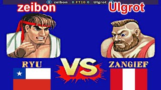 Street Fighter II Champion Edition  zeibon vs Ulgrot FT10 [upl. by Hyacinthia]