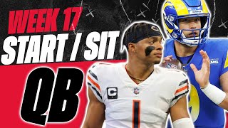 2023 Fantasy Football  MUST Start or Sit Week 17 Quarterbacks QBs  Every Match Up [upl. by Isadore]