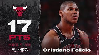 CRISTIANO FELICIO SETS CAREER HIGH VS KNICKS  FULL HIGHLIGHTS  Chicago Bulls [upl. by Tanitansy513]