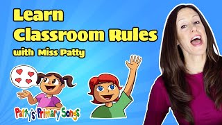 Learn Classroom Rules Song for Children Official VideoFollowing the Rules by Patty Shukla Kindness [upl. by Naima]