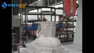 5 Axis CNC Machining Center Making toilet mould [upl. by Ahtamat351]