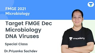 Microbiology  DNA Viruses  FMGE Dec21  Lets crack NEET PG  Dr Priyanka Sachdev [upl. by Anilrahc]