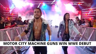 MOTOR CITY MACHINE GUNS WIN WWE DEBUT MATCH [upl. by Asira]