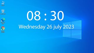 How to Add Clock Widget in Windows 10 [upl. by Ellenrad686]