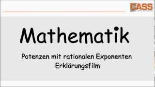 Potenzen mit rationalen Exponenten  Erklärungsfilm [upl. by Ahseikal561]