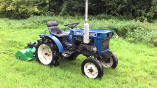 ISEKI TX1500 2WD Compact Tractor with 4ft Flail [upl. by Analli]