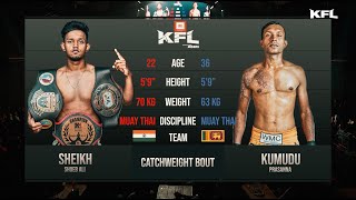 Kumudu Prasanna 🇱🇰 vs Shoeb Ali 🇮🇳  Full Fight KFL003 [upl. by Azil]