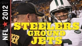 Jets vs Steelers 2012 Ben Roethlisberger Outplays Mark Sanchez Leads Convincing 2710 Week 2 Win [upl. by Asinet]