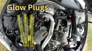 Mercedes OM642 Glow Plugs Replacement and Test 280CDI 320CDI 350CDI [upl. by Bethezel439]