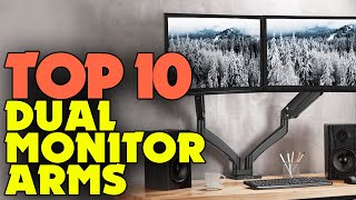 Best Dual Monitor Arms 2024 – Ergonomic amp SpaceSaving [upl. by Alad]