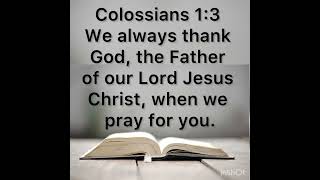 Colossians 13 [upl. by Henricks366]