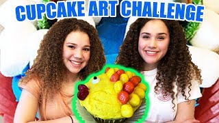 Cupcake Art Challenge Haschak Sisters [upl. by Nowell]