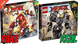 ALL LEGO Ninjago Movie FAKE Sets vs REAL Sets 20172018 [upl. by Olenka125]