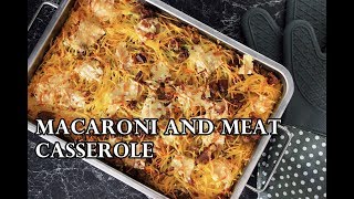 TRADITIONAL FINNISH MACARONI AND MEAT CASSEROLE MAKAROONILAATIKKO RECIPE  INTHEKITCHENWITHELISA [upl. by Redyr]