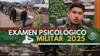 Así será tu examen Psicológico militar 2025 💂🏻 [upl. by Ragouzis]