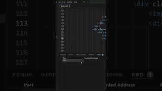 Port Forwarding in VS Code ytshorts [upl. by Horace19]