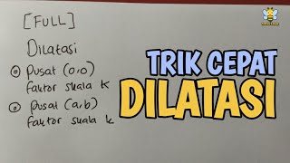 FuLL TRIK MEMAHAMI SOALSOAL DILATASI‼️ [upl. by Illoh485]