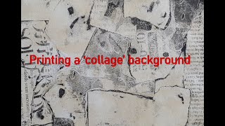 Printing A Collage Background [upl. by Lebaron881]