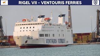 Departure of ferry RIGEL VII Bari Ventouris Ferries  HD 1080p [upl. by Ddart334]