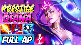 FULL AP DIANA  NEW PRESTIGE DARK COSMIC DIANA GAMEPLAY  Best Build amp Runes  League of Legends [upl. by Hedvig]